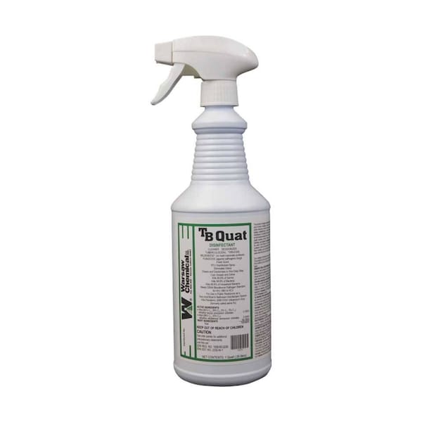 Warsaw Chemical TB Quat, All Surface Disinfectant, Floral Scent, 1-Quart, 12PK 20170-0000012 - main